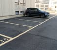 parking area, building, 4 parking spaces