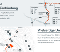 Map showing the location of a property in relation to nearby transportation options and distances to nearby cities.