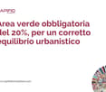 Text regarding the mandatory 20% green area for urban equilibrium