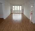 empty room, wooden floor, white walls, sliding glass doors, balcony