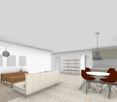 living room, dining area, kitchen