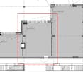 The image shows a floor plan with three rooms: a living room (FL 73.0 m²), a bedroom (FL 42.3 m²), and a utility room (FL 133.6 m²). The visible features in this floor plan are a balcony/terrace.