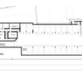 Floor Plan. Floor plan showing a multi-room layout including a garage entrance, visitor parking spaces, technical room, storage areas, and numbered rooms.
