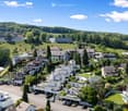 multiple houses, terrace, raised ground floor, parking place, swimming pool