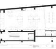 Floor plan of a residential space featuring a living area, dining area, kitchen, multiple bedrooms, and bathrooms.
