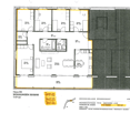Floor plan of a 6.5-room apartment with living room, kitchen, 4 bedrooms, 2 bathrooms, and a balcony.