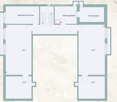 Floor plan showing two bedrooms (31m² each), two bathrooms (13m² each), a laundry area, a boiler room, and a storage room.