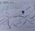 Map with specific address marked and nearby streets and landmarks shown.