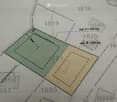 Floor plan showing two plots of land with measurements and area calculations. Plot A is425 square meters, and Plot B is 325 square meters.