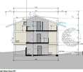 Facade West Haus B1, 2 floors, 3 bedrooms, 2 bathrooms, balcony, terrace