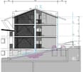 Ground floor, first floor, second floor, stairs, raised ground floor