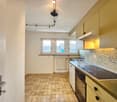 kitchen, sink, oven, tiled flooring, windows, radiator