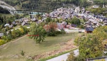 Vue sur le village de Vissoie