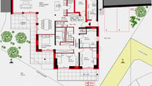 App. 1 Niv.-1 terrace, swimming pool, WC, main room, kitchen, 5 rooms, 5 bathrooms