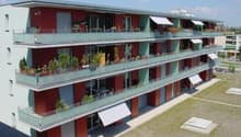 Sicht auf Balkon