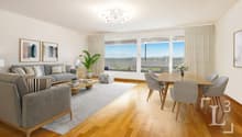 Home staging : Séjour/salle à manger avec cheminée