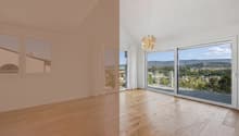 Offenes Wohnzimmer mit Weitblick ins Limmattal