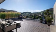 westausgerichtete Terrasse