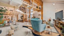 Coin salon et mezzanine