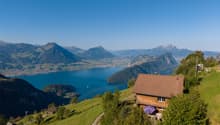 Panoramasicht auf den See