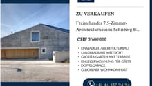 7.5 room house, single-family architecture, large garden with terrace, guest accommodation, double garage, elevated living comfort