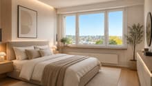 Schlafzimmer Visualisierung / Rendu de la chambre à coucher / Bedroom Visualization / Rendering della camera da letto