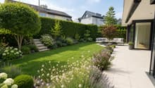 Terrasse mit Garten