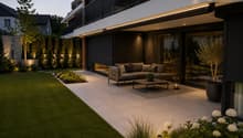 Terrasse mit Garten Visualisierung