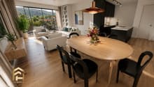 Wohnzimmer und Küche