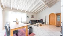 Wohn- und Esszimmer mit Schwedenofen