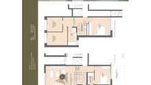3 Floor Plan with details of rooms and their respective dimensions