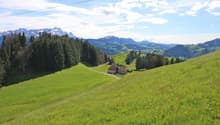 Ansicht Parzellen Nr. 1799 und Nr. 1476 mit Aussicht gegen Westen