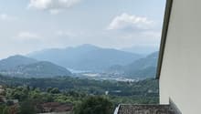 Aussicht auf Luganersee: von Terrasse Trattoria Menghetti, 100 Schritte vom Rustico entfernt!!