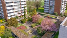 Luftaufnahme Wohnung markiert
