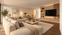 Einrichtungsbeispiel Wohnzimmer