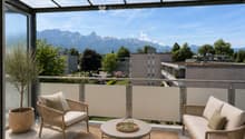 Balkon möbliert