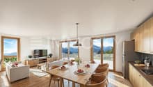 Espace de vie lumineux avec vue imprenable