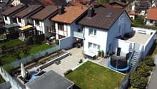 Luftbild Einfamilienhaus Südansicht