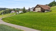 das unbebaute Grundstück aus nordöstlicher Richtung gesehen