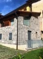 2 story house, brick walls, garage