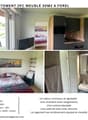 One bedroom, equipped kitchen, bathroom with shower, furnished, entire rental for 1420,-