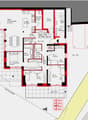 App. 1 Niv.-1 terrace, swimming pool, WC, main room, kitchen, 5 rooms, 5 bathrooms