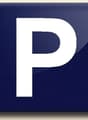 A dark blue square icon with a large white letter 'P' in the center.