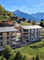 Chalets alpins en construction panoramique-1