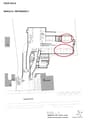 Parking area, visitor parking spaces, elevators, entrance areas, technical rooms, main entrance, side entrance, accessible parking, barrier-free access, wheelchair access, lift access, and ramp access