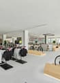 modern bicycle shop with clothing and bicycles
