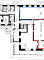 Entrance hall, office, main living space, bathroom, kitchen, laundry room, guest room, technical room, balcony, terrace