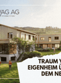 modern family house, brown facade, white windows, front yard, 2 storeys