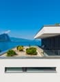 Dachterrasse mit Blick auf Bürgenstock und Vierwaldstättersee