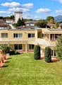 2 story house, pool, garden, patio, red bricks, solar panels